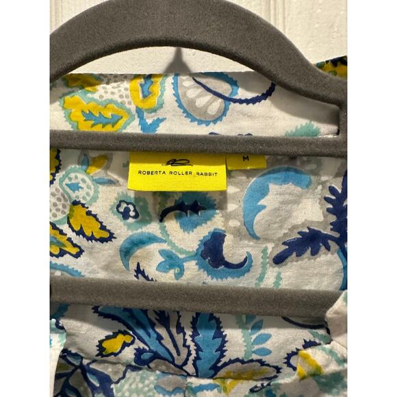 Roberta Roller Rabbit CottonSilk Tunic Dress/Swim Coverup Size M Vacation Resort - Picture 7 of 8